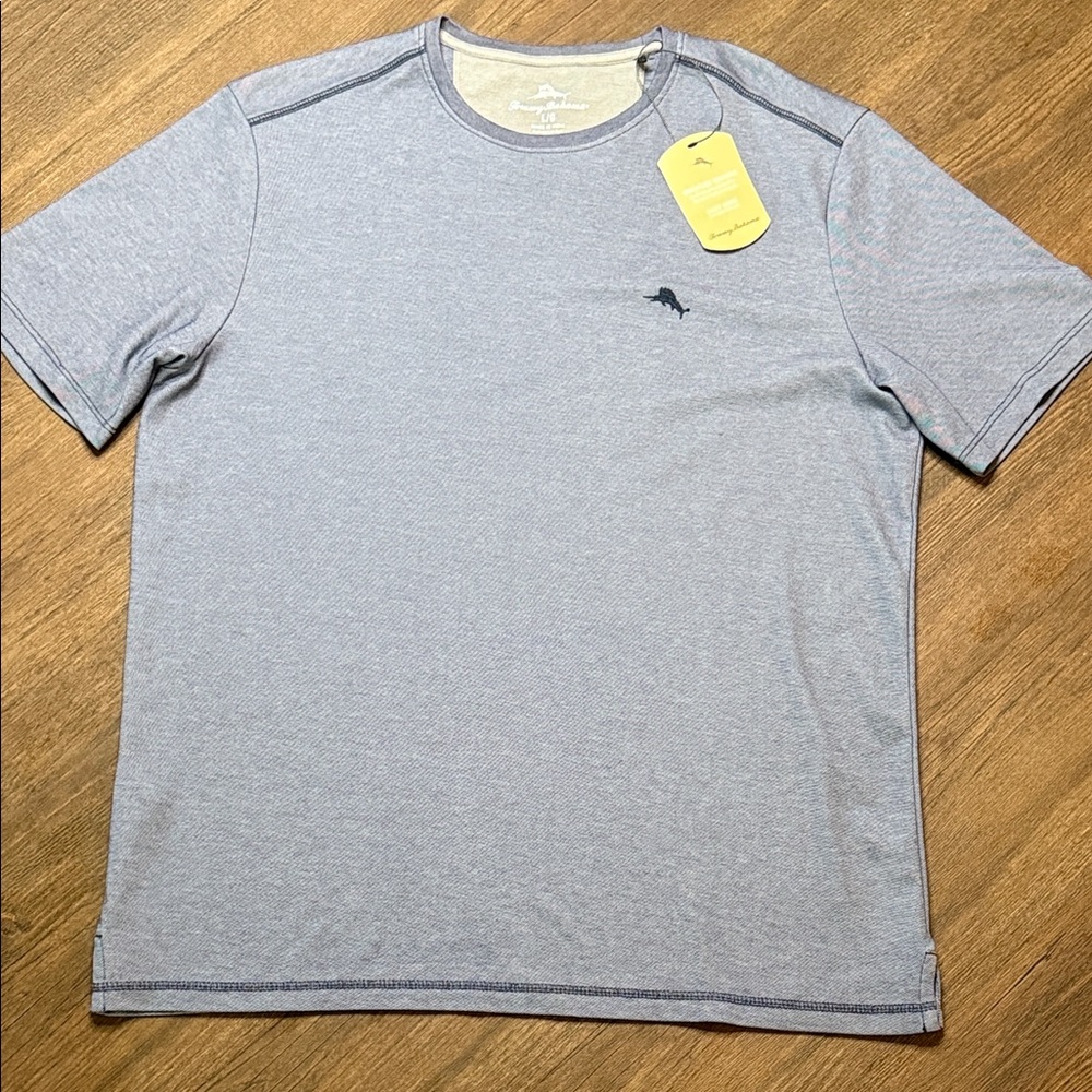 Tommy Bahama Light Gray Men's Short Sleeve Tee